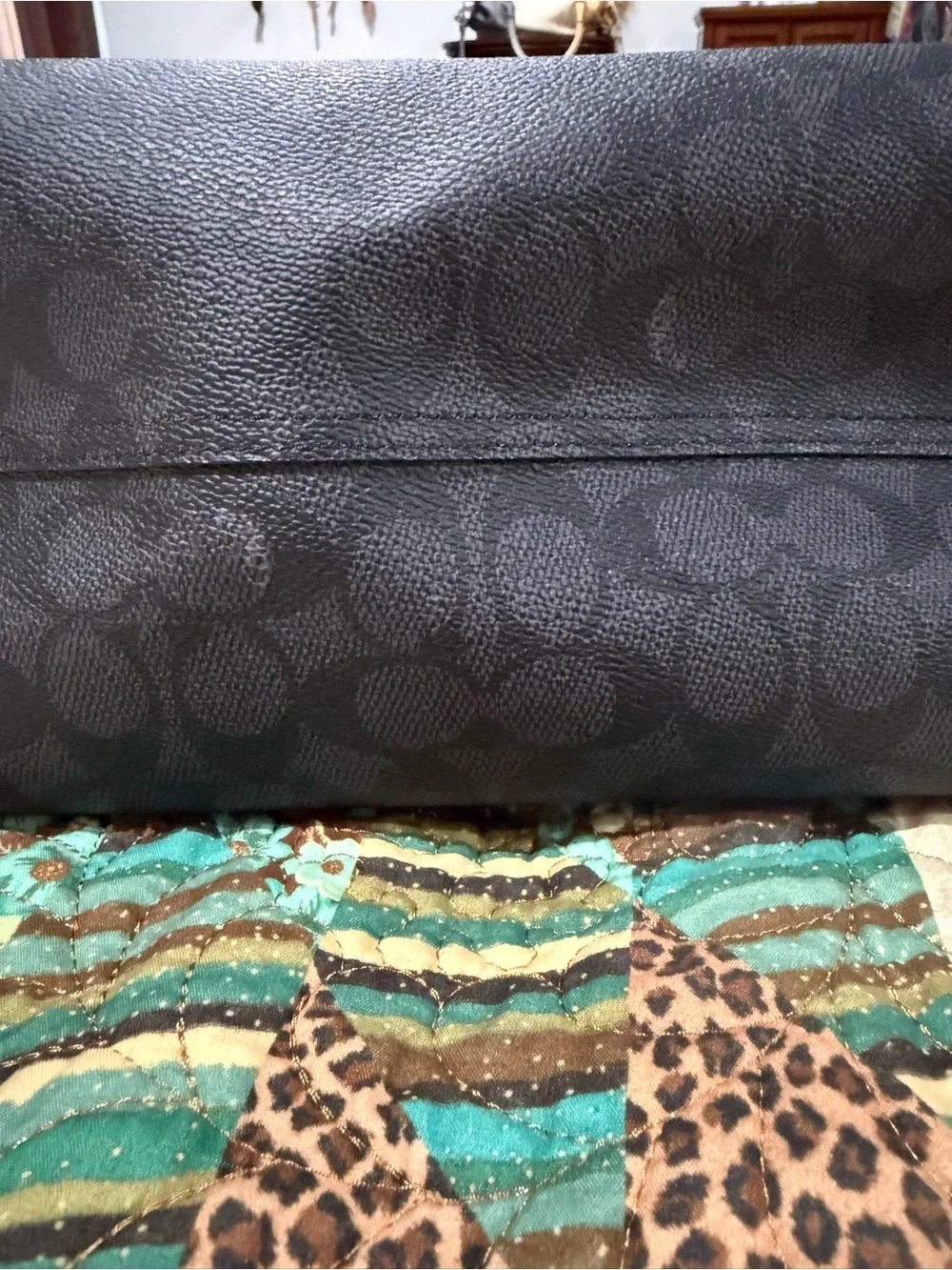 Coach City Tote in Signature Canvas Halloween-themed cat graphic NWT - Picture 8 of 8